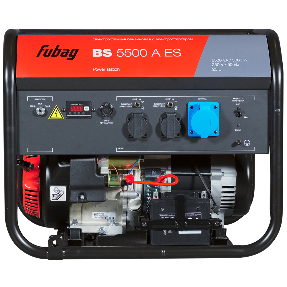 Бензиновый генератор с электростартером и коннектором автоматики BS 5500 A ES